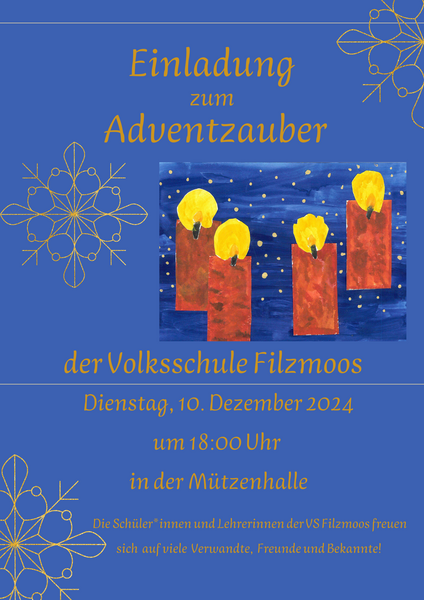 einladung adventzauber